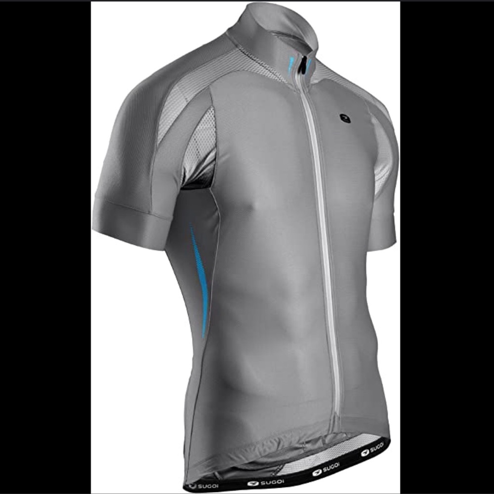 🆕Sugoi Men's RS Jersey Concrete Grey Blue